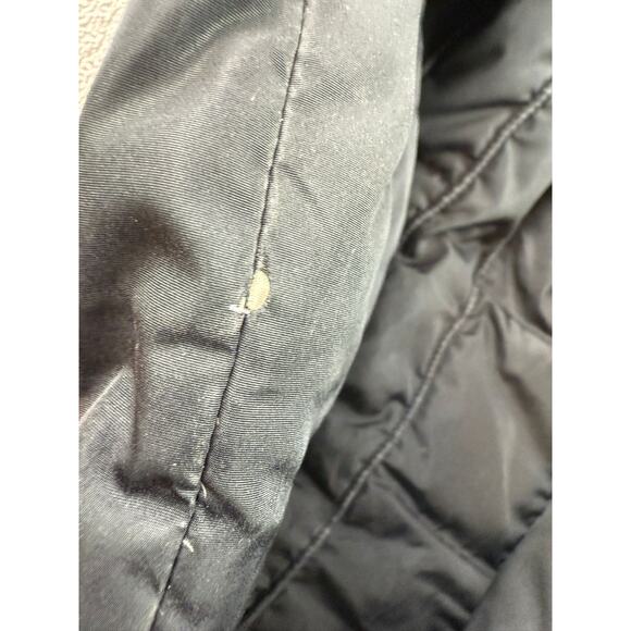 Post Card Women's Medium Black Hooded Fur Trim Puffer Coat - Picture 10 of 16